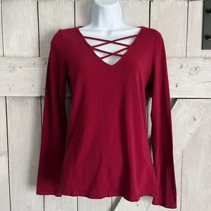 Heart & Hips v-neck too with cross cross